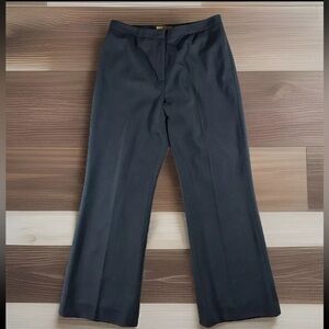 ALEX MARIE Dress Pant Womens Size 8 Black Wool Blend Lined Pleated High Rise EUC